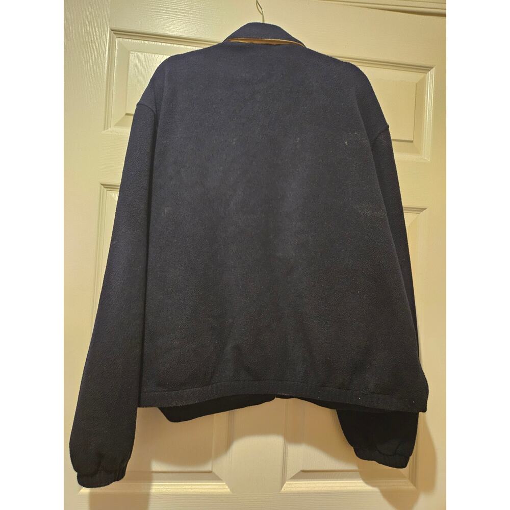 Polo Ralph Lauren Fleece Jacket Mens XL Navy Full Zip Pony Logo - Picture 2 of 9
